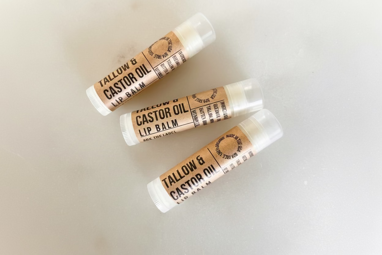 Tallow & Castor Oil Lip Balm